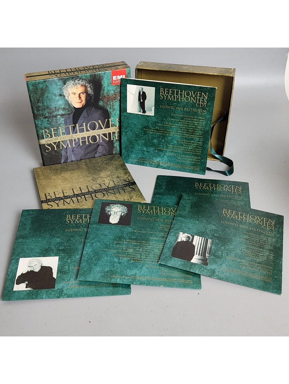 Beethoven Symphonies 5CDs Simon Rattle Wiener Philharmoniker EMI Classics Box